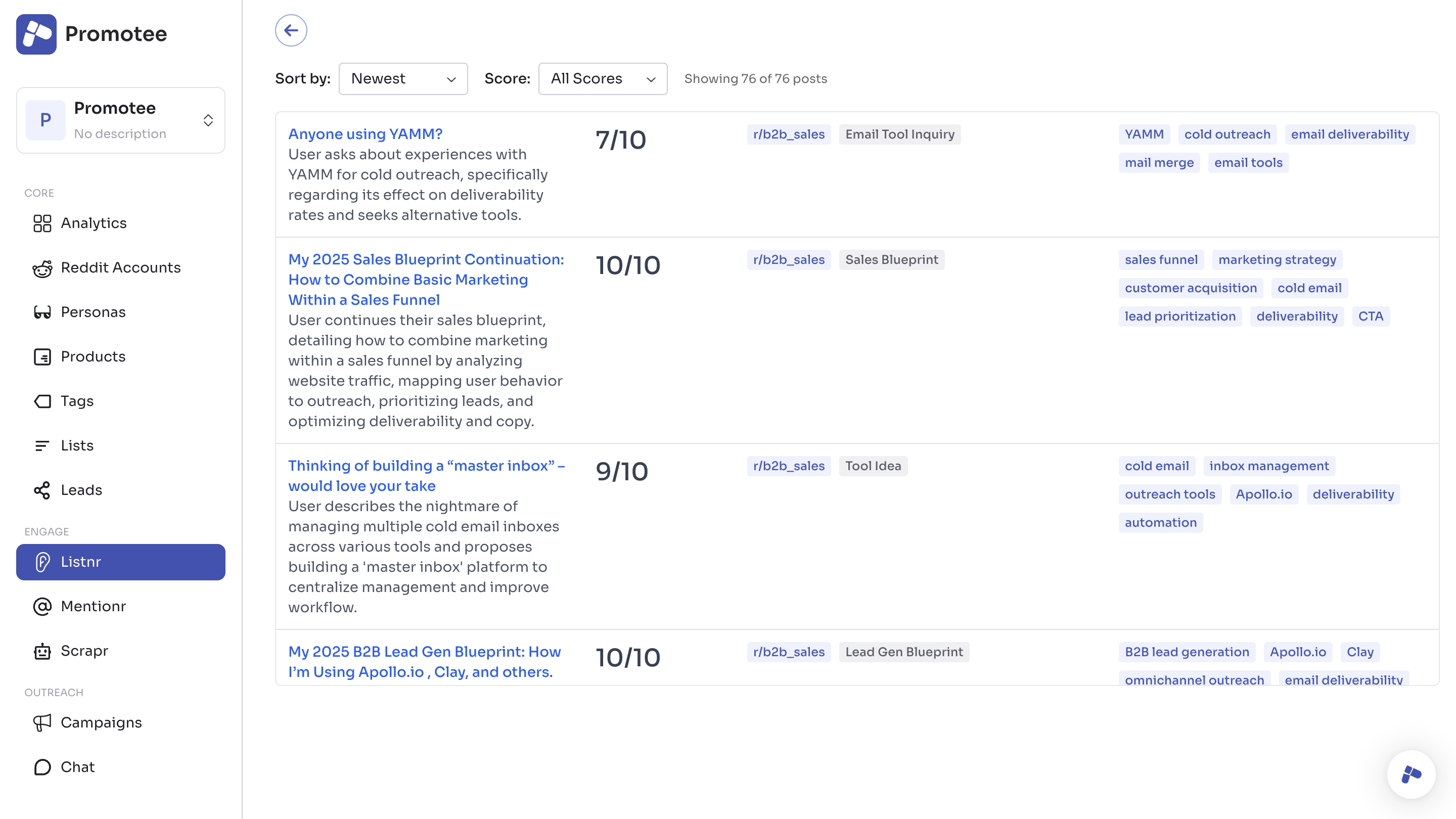 Listnr Screenshot